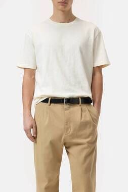 NEW CLOSED organic cotton classic slub short sleeve t-shirt in ivory